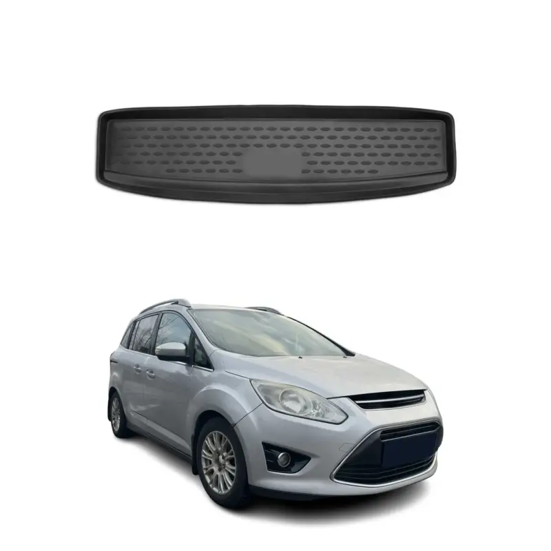 Kofferraummatte Kofferraumwanne für Ford Grand C-Max 2010-2019 7 Sitze Gummi TPE Highlight