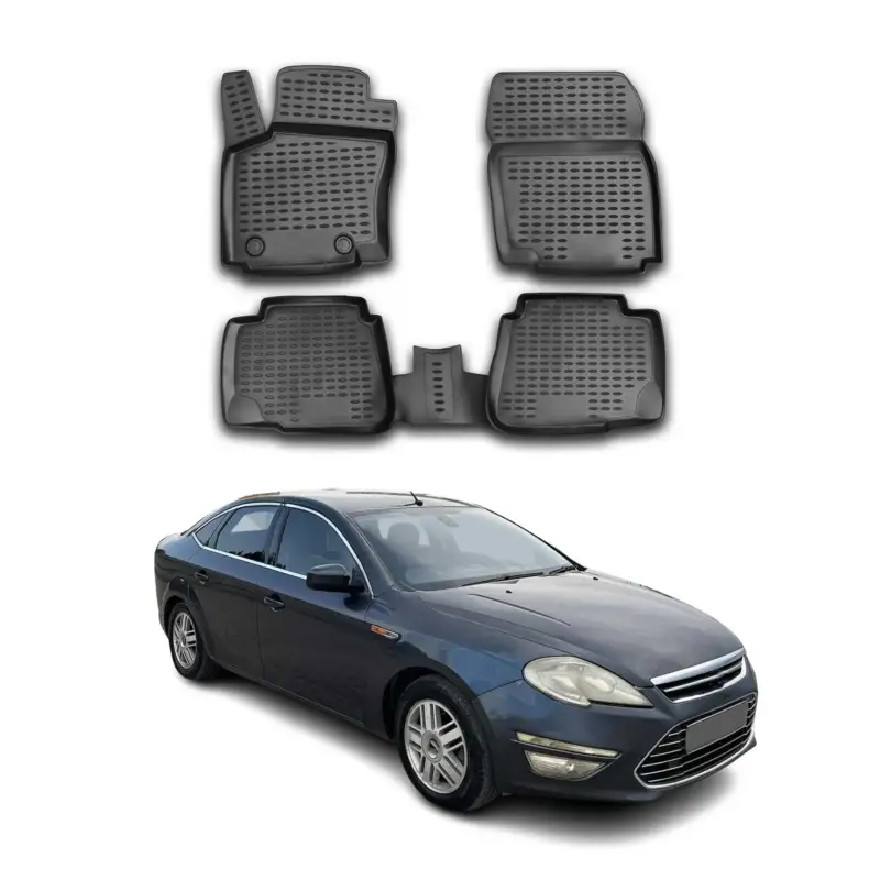 OMAC Gummimatten Fußmatten für Ford Mondeo mk4 2007-2014 Automatten Schwarz 4x Top-Angebot