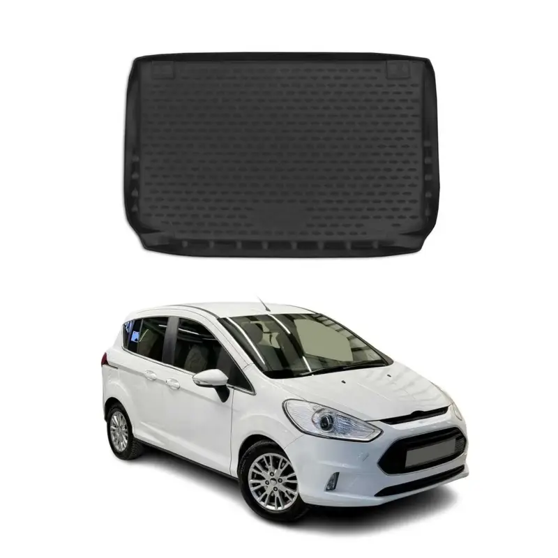 Kofferraummatte Kofferraumwanne für Ford B-Max 2012-2017 Schragheck Gummi TPE Rabatt