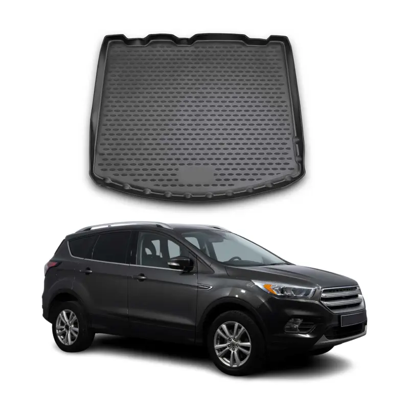 Beliebt Kofferraummatte Kofferraumwanne für Ford Kuga II 2012-2019 Gummi TPE Schwarz