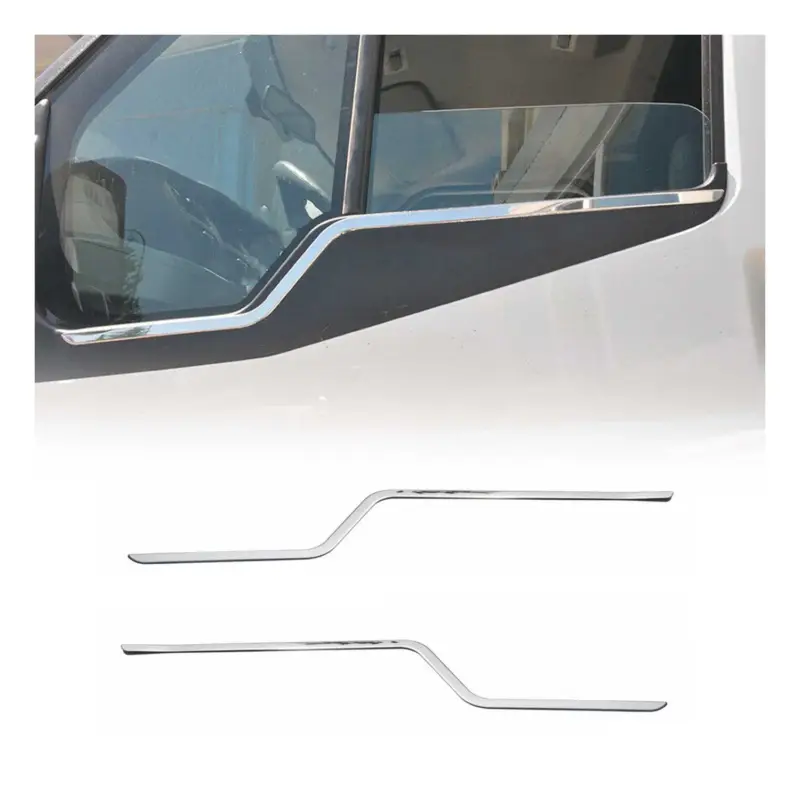 Zertifiziert Fensterleisten Zierleisten für Ford Transit 2000-2014 Edelstahl Chrom 2tlg