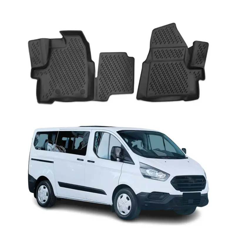 Bestseller OMAC Gummimatten Fußmatten für Ford Tourneo Custom 2012-2018 TPE Schwarz 2x