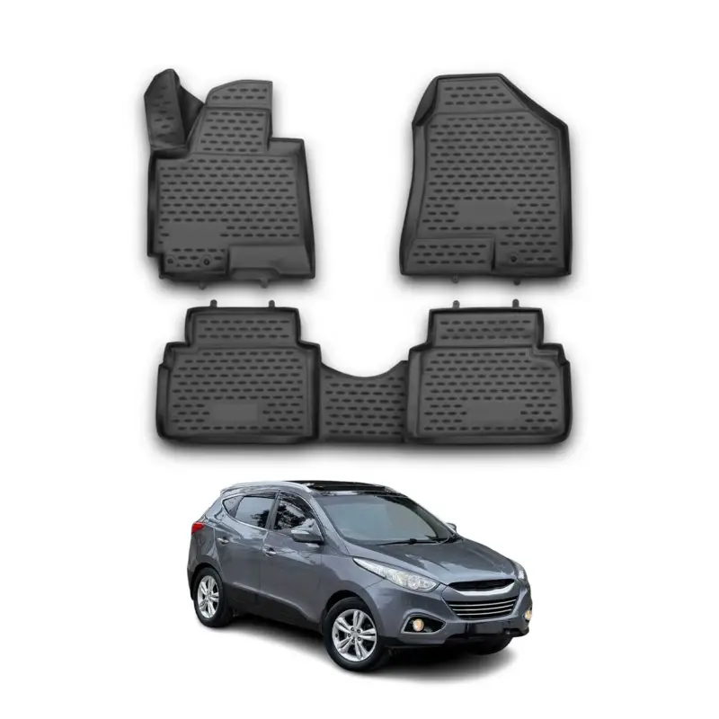 OMAC Gummimatten Fußmatten für Hyundai ix35 2009-2015 TPE Automatten Schwarz 4x Letzte Chance