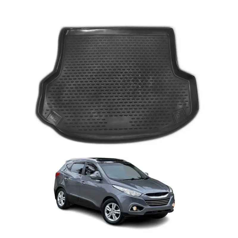 Finale Aktion Kofferraummatte Kofferraumwanne für Hyundai ix35 2009-2015 Gummi TPE Schwarz