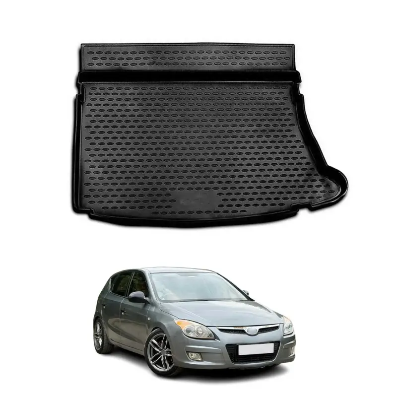 Markenprodukt Kofferraummatte Kofferraumwanne für Hyundai i30 2007-2012 Schrägheck Gummi TPE