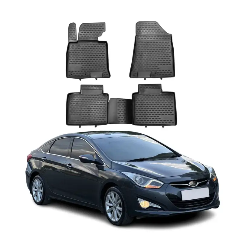 OMAC Gummimatten Fußmatten für Hyundai i40 CW 2011-2021 TPE Automatte Schwarz 4x Günstig