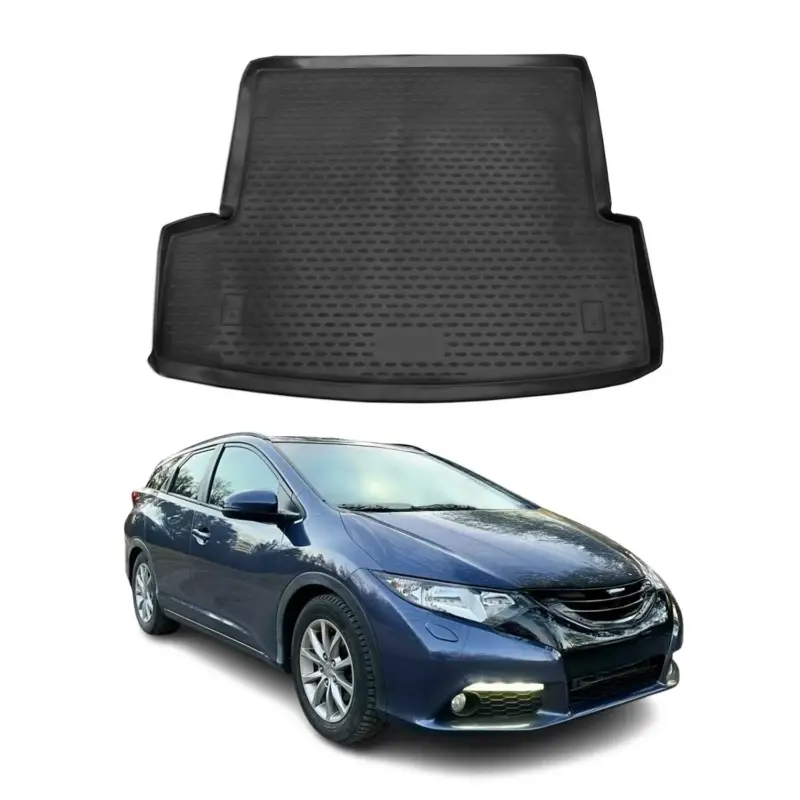 Bestpreis Kofferraummatte Kofferraumwanne für Honda Civic Tourer 2014-2019 Gummi TPE