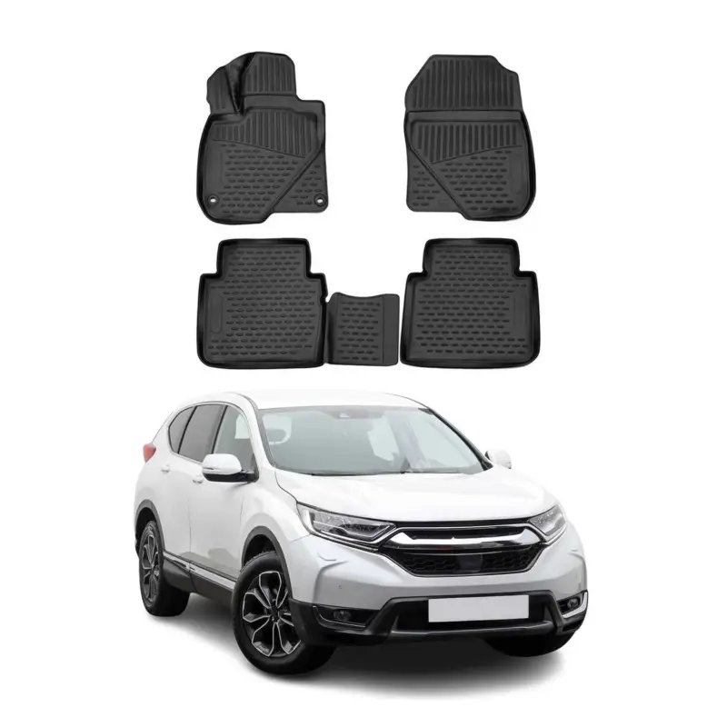 OMAC Gummimatten Fußmatten für Honda CR-V 2018-2022 TPE Automatten Schwarz 4x Finale Aktion