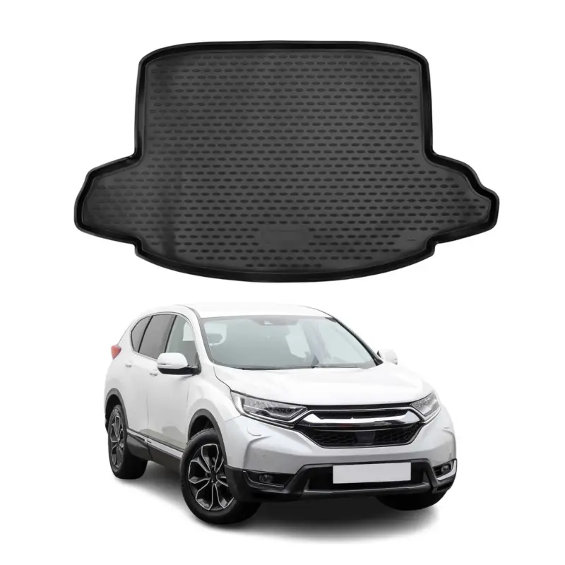 Kofferraummatte Kofferraumwanne für Honda CR-V 2017-2022 Gummi TPE Schwarz Neue Kollektion