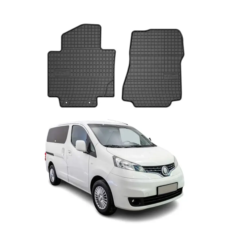 OMAC Gummi Fußmatten für Nissan NV200 2009-2021 Automatten Gummi Schwarz 2tlg Letzte Chance