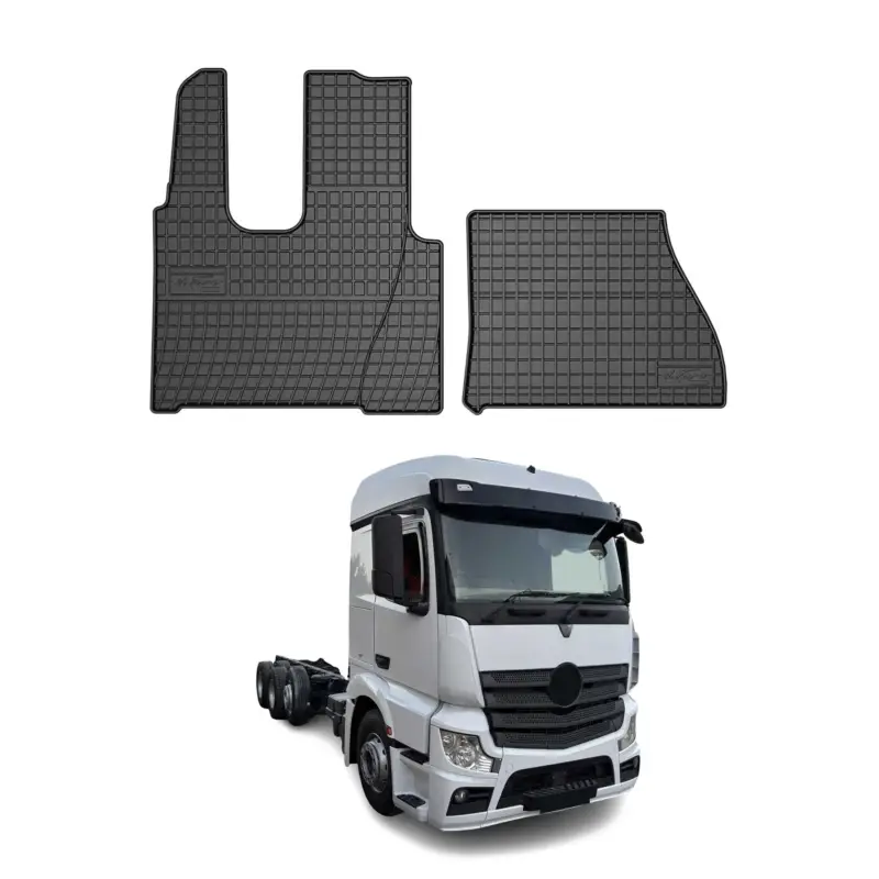 OMAC Gummi Fußmatten für Mercedes Actros MP4 2012-2020 Automatten Schwarz 2x Saisonangebot