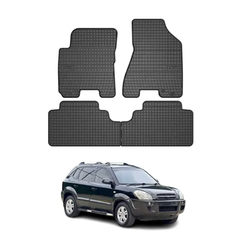 Angebot OMAC Gummi Fußmatten für Hyundai Tucson 2004-2009 Automatten Gummi Schwarz 4tlg