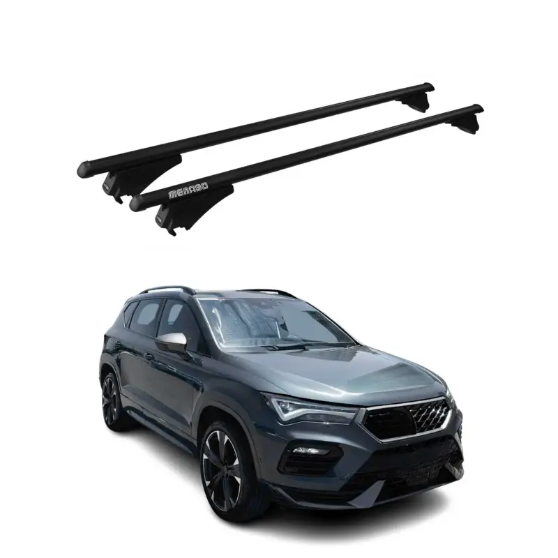 Menabo Dachträger Grundtäger für Cupra Ateca 2016-2026 75kg Alu Schwarz 2 tlg Kracherpreis