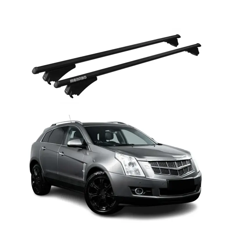 Ausverkauf Menabo Dachträger Grundtäger für Cadillac SRX 2010-2016 75kg Alu Schwarz 2tlg