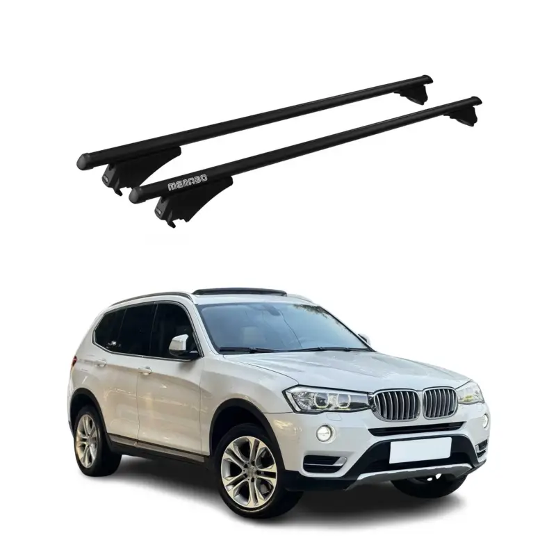 Menabo Dachträger Grundtäger für BMW X3 F25 2010-2017 75kg Alu Schwarz 2 tlg Angebot