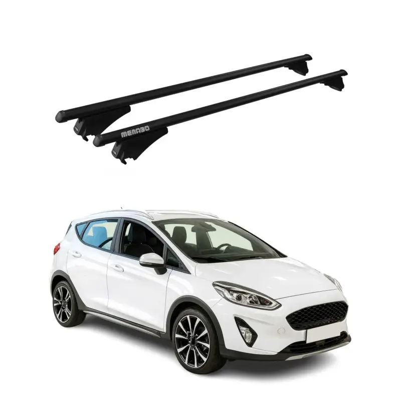 Menabo Grundträger Dachträger für Ford Fiesta Active 2018-2023 ABE Alu Schwarz Angebot