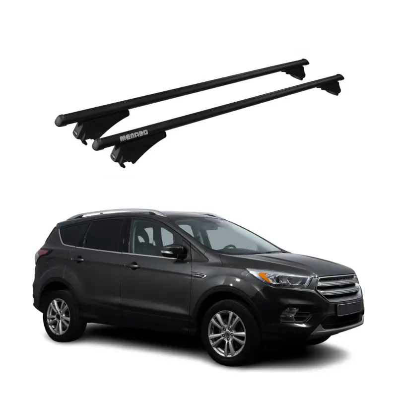 Nur Für Kurze Zeit Menabo Grundträger Dachträger für Ford Kuga II 2012-2019 ABE Alu Schwarz 2tlg