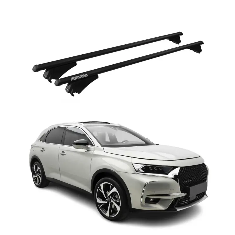 Meistverkauft Menabo Dachträger Grundtäger für DS7 Crossback / DS 7 2017-2026 Alu Schwarz 2x