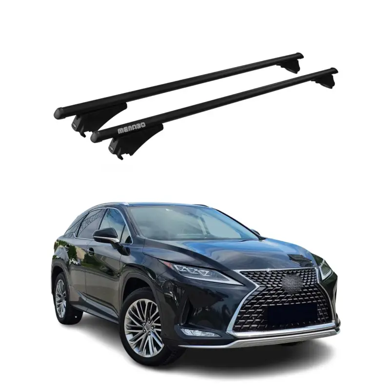 Menabo Dachträger Grundtäger für Lexus RX 2015-2019 75kg Aluminium Schwarz 2 tlg Mega-Angebot