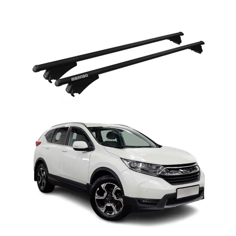 Menabo Grundträger Dachträger für Honda CR-V 2017-2022 ABE Aluminium Schwarz 2x Billig