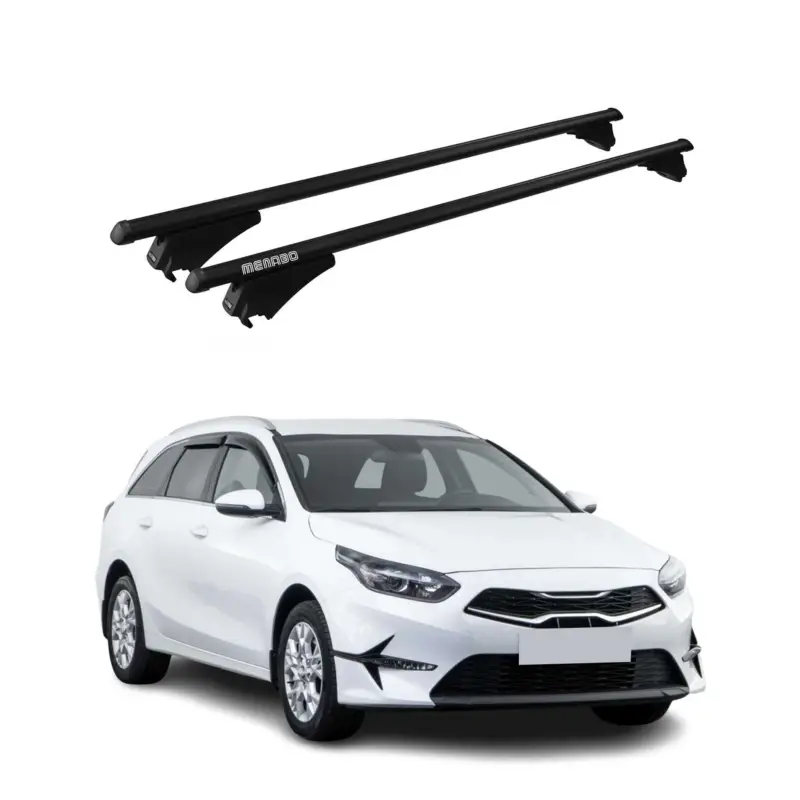 Menabo Grundträger Dachträger für Kia Ceed SportsWagon 2019-2026 ABE Alu Schwarz Nur Heute