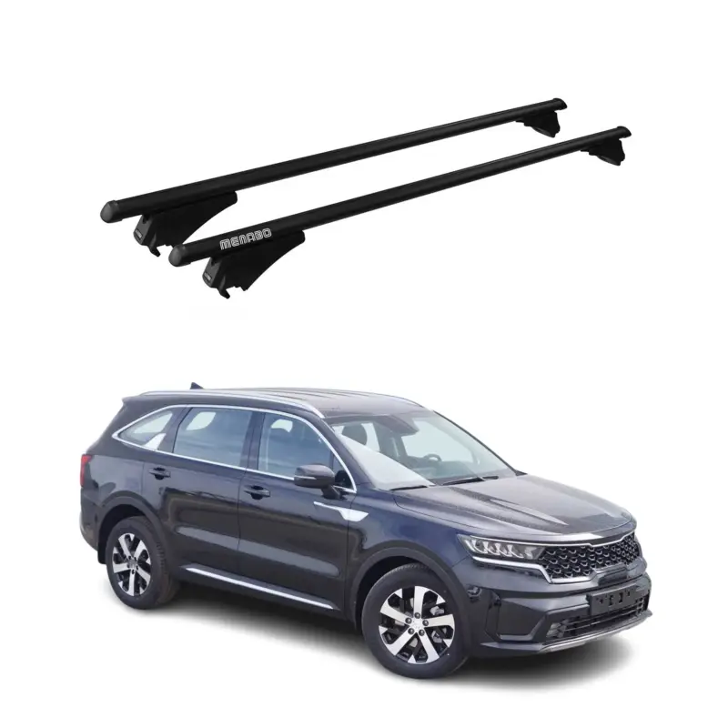 Sofort Bestellen Menabo Dachträger Grundtäger für Kia Sorento MQ4 2021-2026 75kg Alu Schwarz 2x