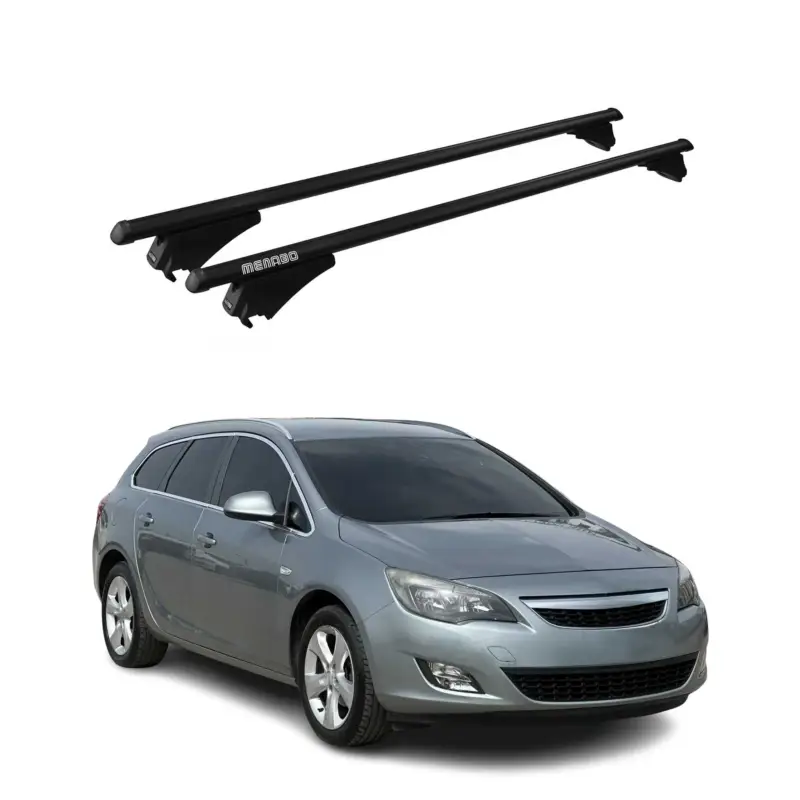 Menabo Dachträger für Opel Astra Sportourer 2010-2016 ABE Aluminium Schwarz Angebot