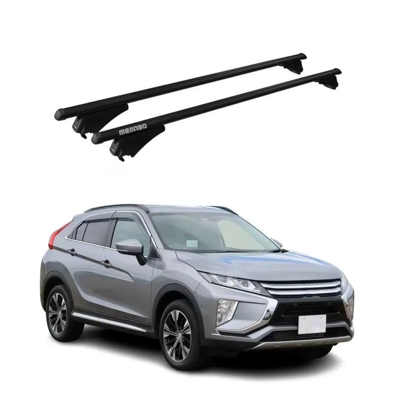 Neu Im Sortiment Menabo Dachträger für Mitsubishi Eclipse Cross 2018-2026 75kg Alu Schwarz 2x