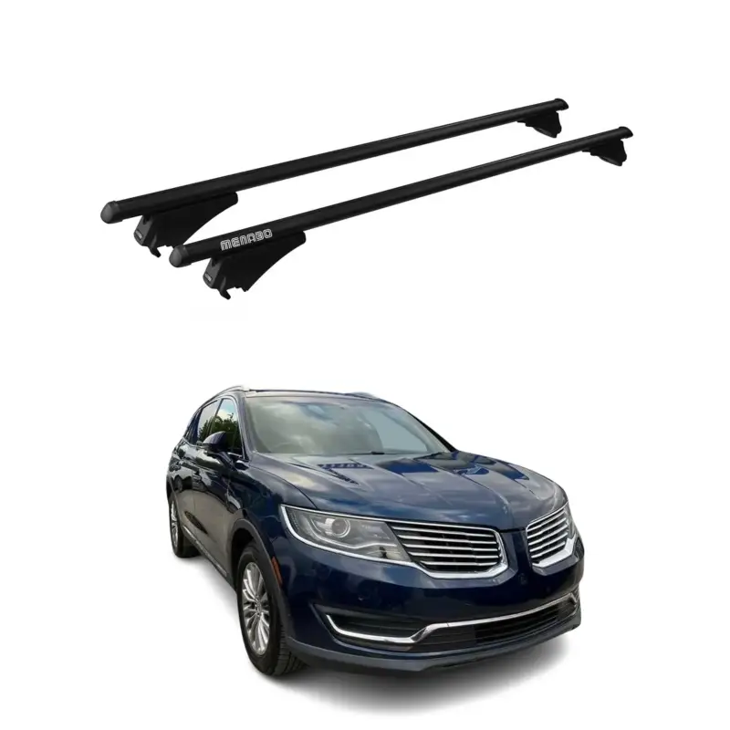 Menabo Dachträger Grundtäger für Lincoln MKX 2016-2018 75kg Alu Schwarz 2 tlg Top-Angebot