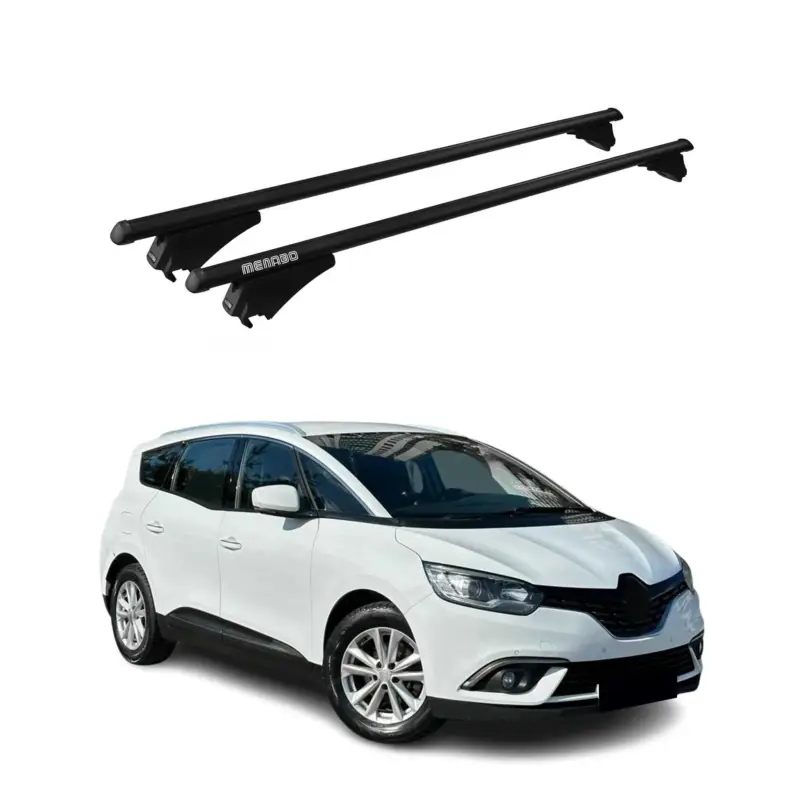 Menabo Grundträger Dachträger für Renault Grand Scenic 2016-2022 ABE Alu Schwarz Neue Ware