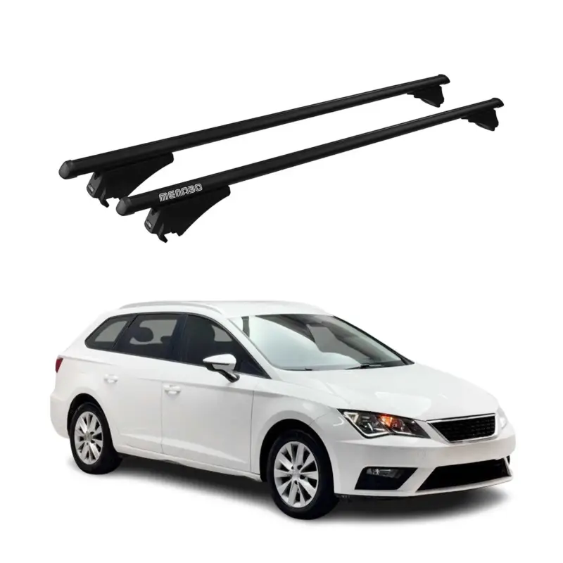 Menabo Grundträger Dachträger für Seat Leon 2012-2020 ABE Aluminium Schwarz 2tlg Jetzt Bestellen