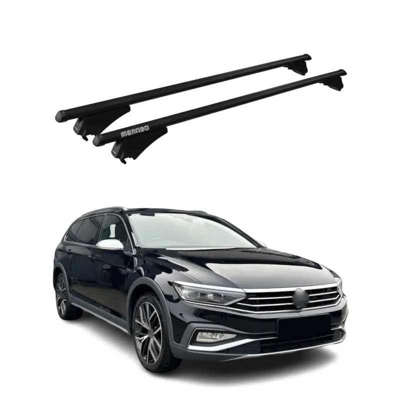 Top-Angebot Menabo Dachträger für VW Passat B8 Alltrack 2019-2023 ABE Aluminium Schwarz