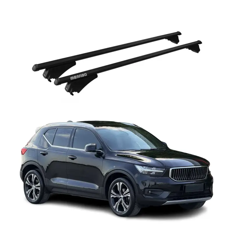 Letzte Chance Menabo Dachträger Grundtäger für Volvo XC40 2018-2026 75kg Alu Schwarz 2 tlg