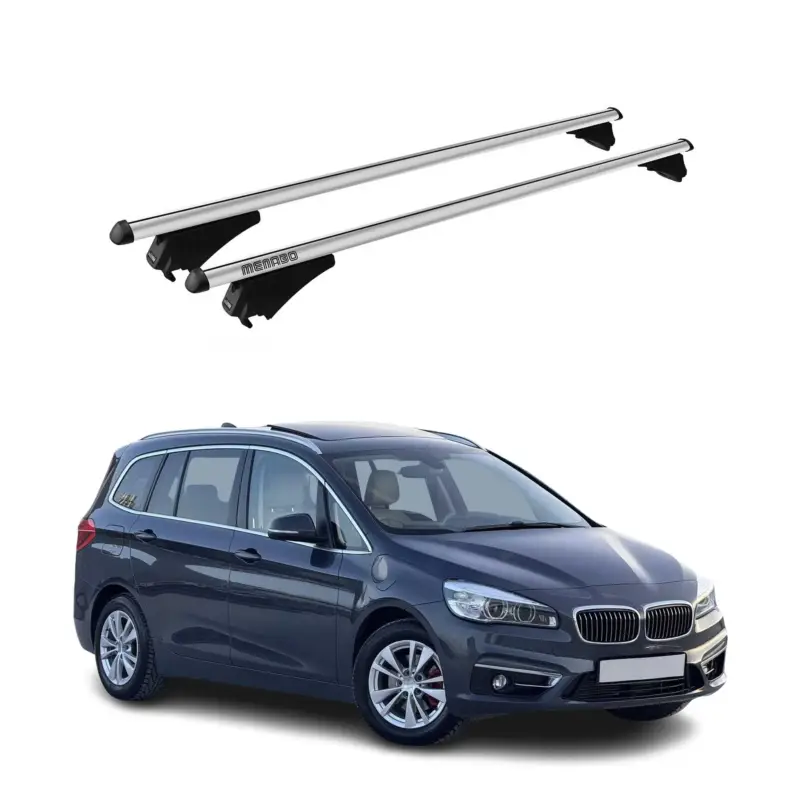 Markenprodukt Menabo Dachträger für BMW 2er F46 Gran Tourer 2015-2021 75kg Alu Silber 2x