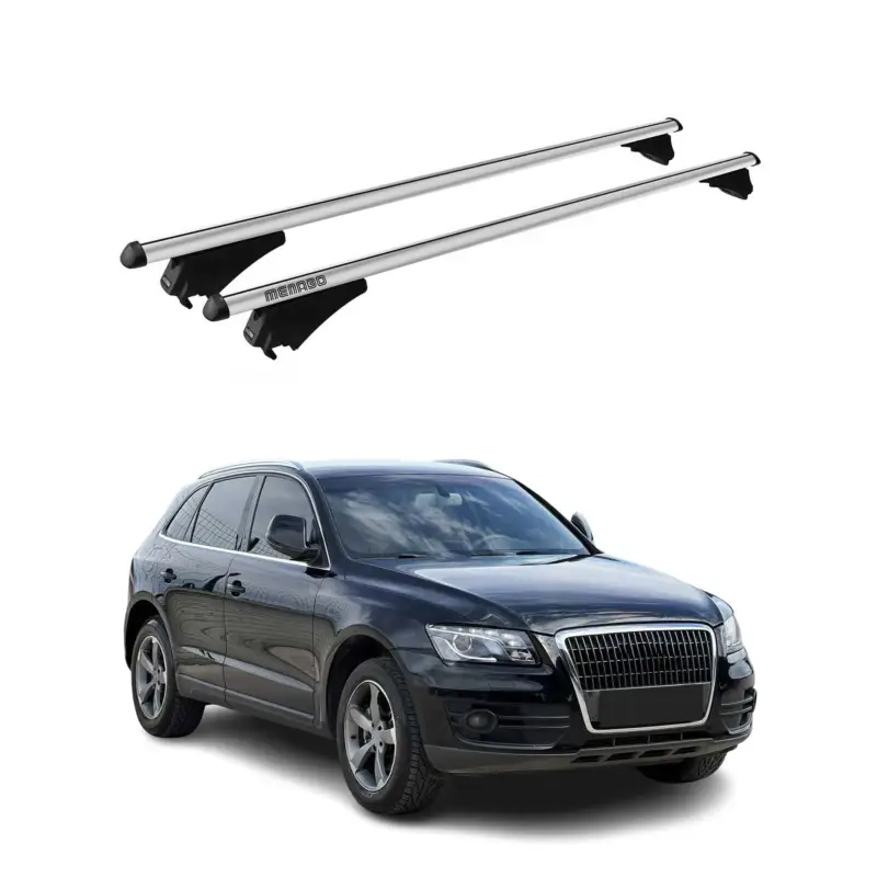 Sonderangebot Menabo Dachträger Grundtäger für Audi Q5 mk1 2008-2017 75kg Alu Silber 2 tlg