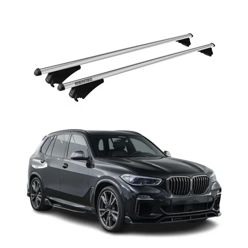 Sonderaktion Menabo Dachträger Grundtäger für BMW X5 G05 2019-2026 75kg Alu Silber 2 tlg