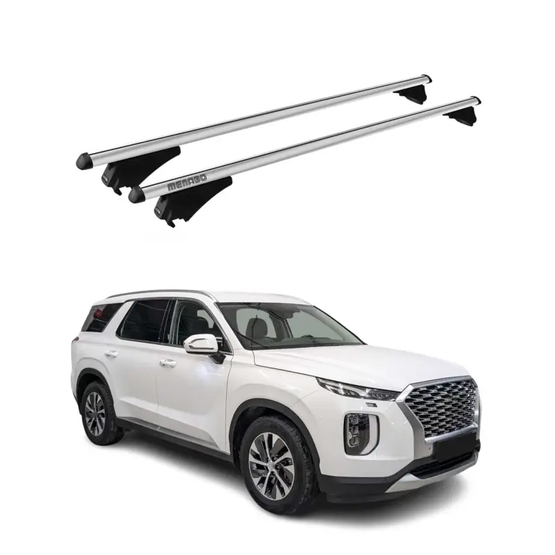 Menabo Dachträger Grundtäger für Hyundai Palisade 2019-2024 75kg Alu Silber 2x Letzte Chance