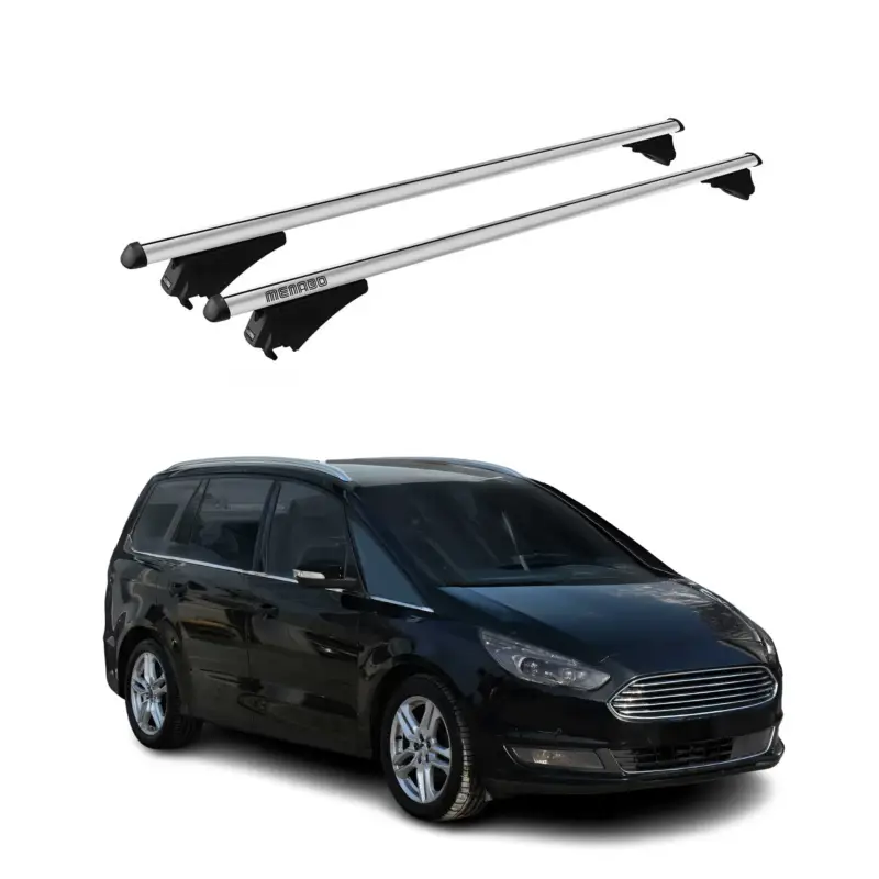Abverkauf Menabo Dachträger Grundtäger für Ford Galaxy 2015-2023 75kg Alu Silber 2 tlg