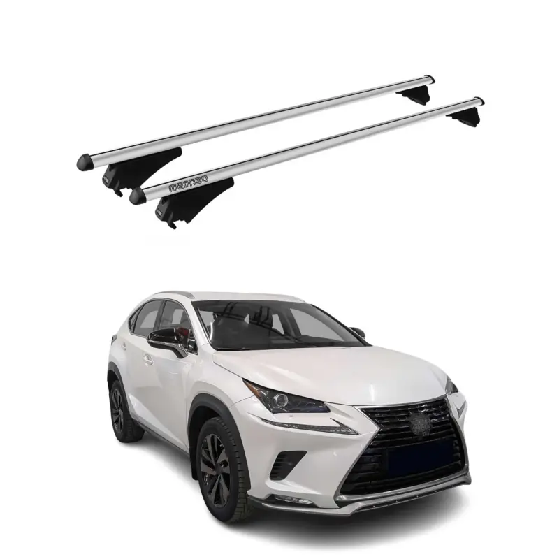 Rabatt Menabo Dachträger Grundtäger für Lexus NX AZ10 2014-2021 75kg Alu Silber 2 tlg