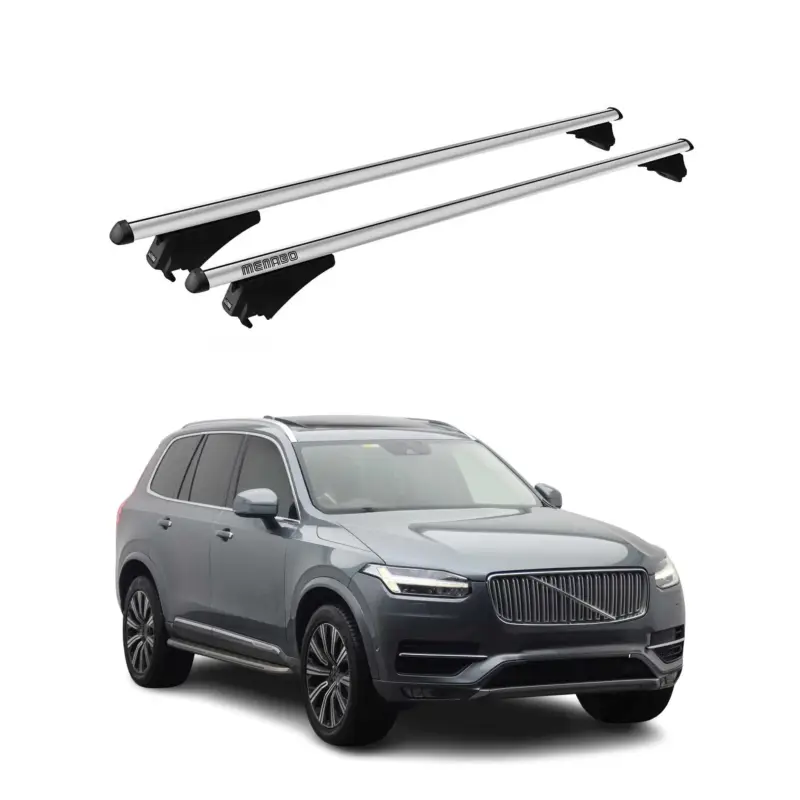 Preisknaller Menabo Dachträger Grundtäger für Volvo XC90 2015-2019 75kg Alu Silber 2tlg