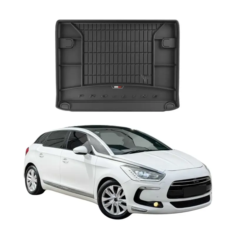 Nur Für Kurze Zeit OMAC Gummi Kofferraumwanne für Citroen DS5 2011-2016 TPE Laderaumwanne Schwarz