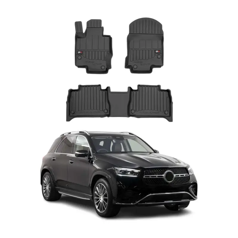 Neue Ware OMAC Gummi Fußmatten für Mercedes GLE Coupe C167 2020-2024 Premium TPE 3x