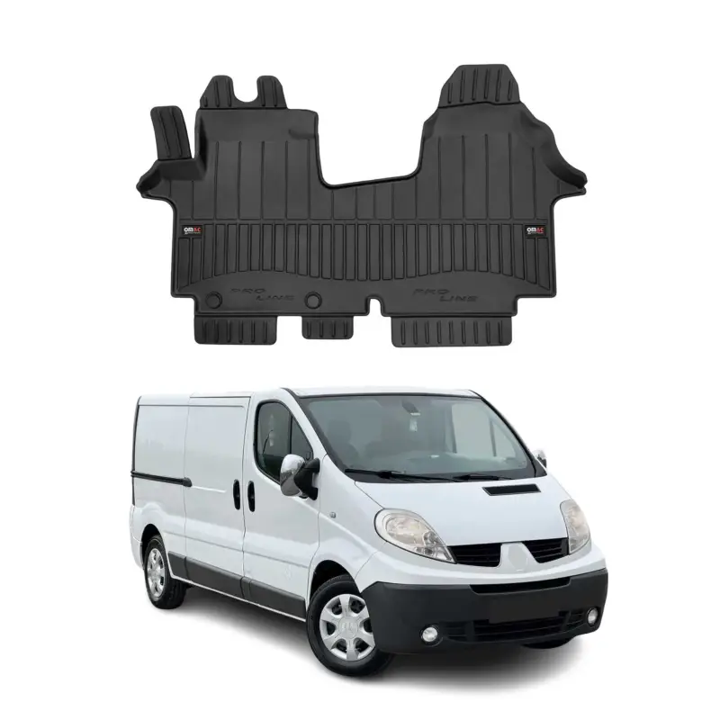 OMAC Gummi Fußmatten für Opel Vivaro 2001-2014 Premium TPE Automatten Schwarz 1x Neue Ware