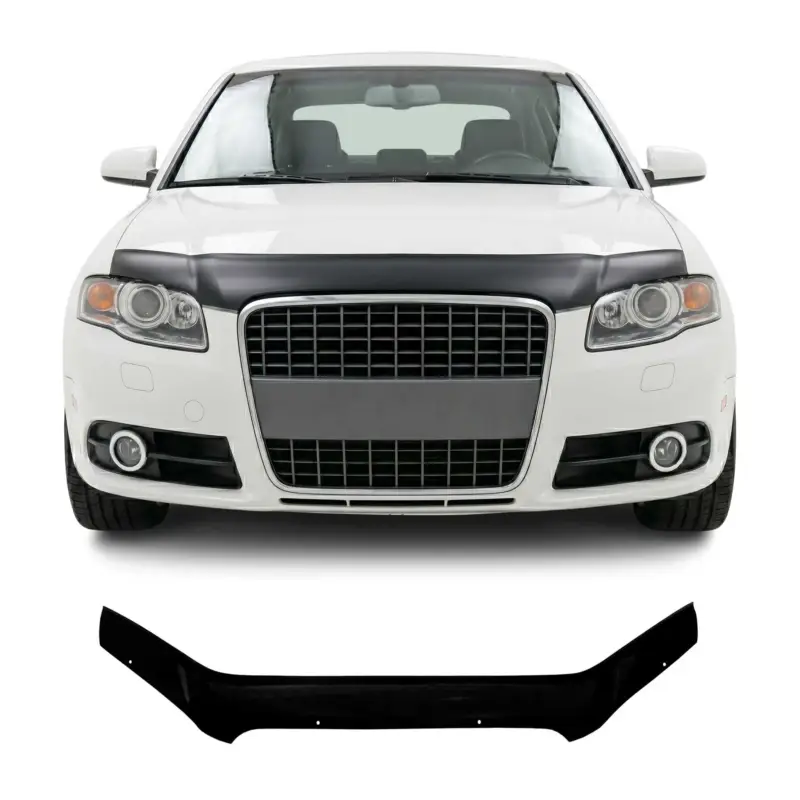 Motorhaube Deflektor Insekten Steinschlagschutz für Audi A4 B7 2004-2009 Dunkel Neue Ware