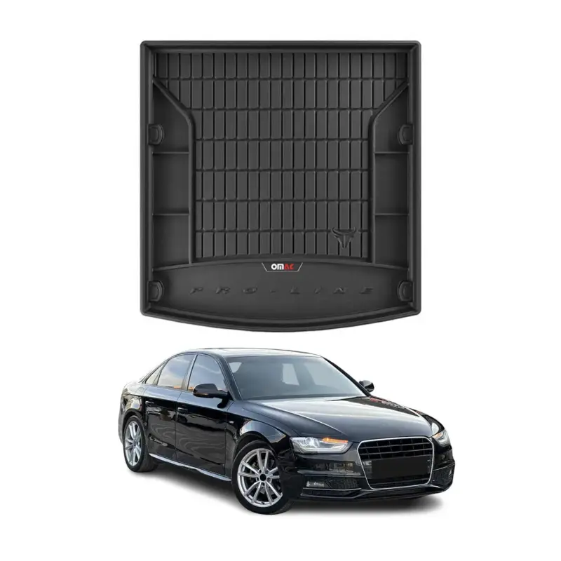 Günstig OMAC Gummi Kofferraumwanne für Audi A4 Limousine 8K2 B8 2008-2015 Schwarz