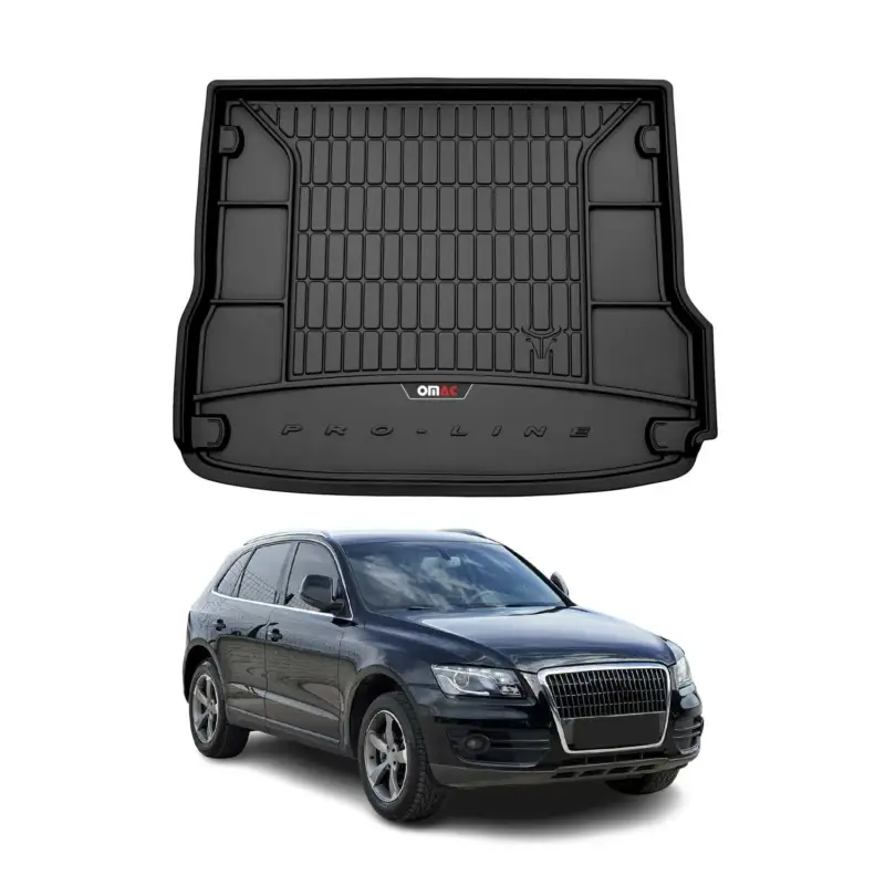 OMAC Gummi Kofferraumwanne für Audi Q5 2008-2017 TPE Laderaumwanne Schwarz Sonderangebot