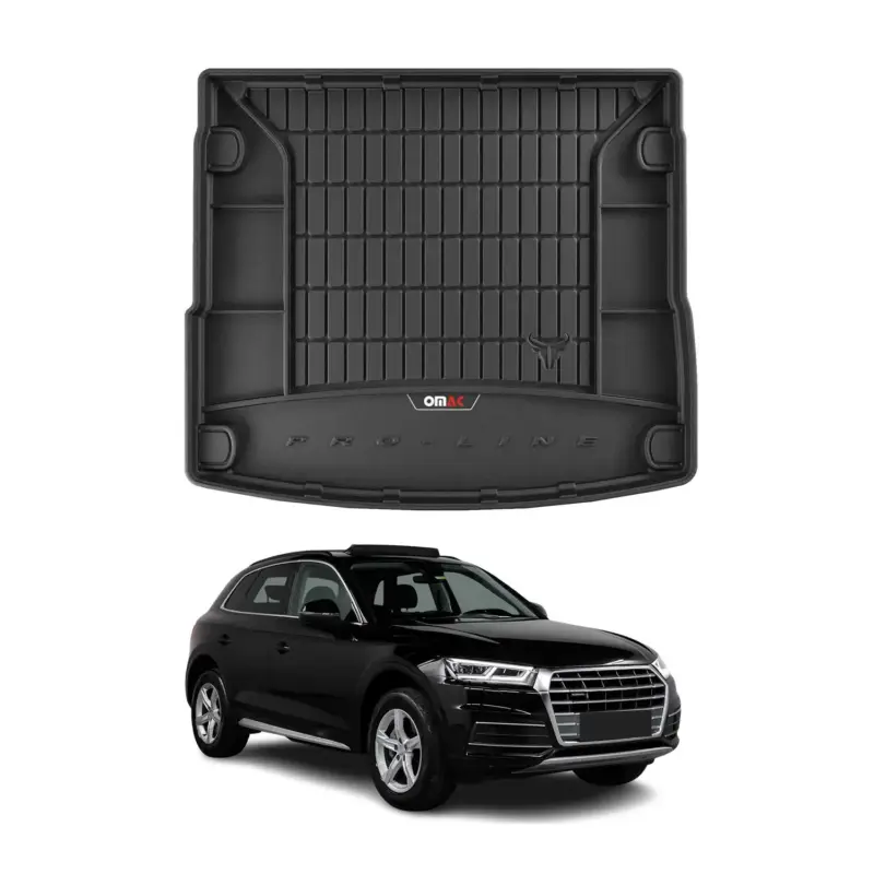 Ausverkauf OMAC Gummi Kofferraumwanne für Audi Q5 FY 2017-2024 TPE Laderaumwanne Schwarz