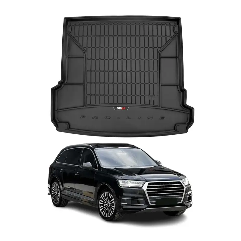 Highlight OMAC Gummi Kofferraumwanne für Audi Q7 4M 2015-2026 TPE Laderaumwanne Schwarz