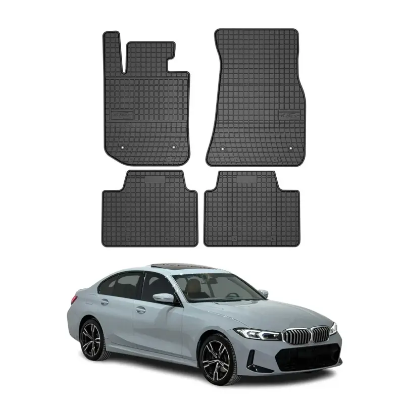 Jetzt Bestellen OMAC Gummi Fußmatten für BMW 3er Limo Touring G20 G21 2019-2026 Schwarz 4x