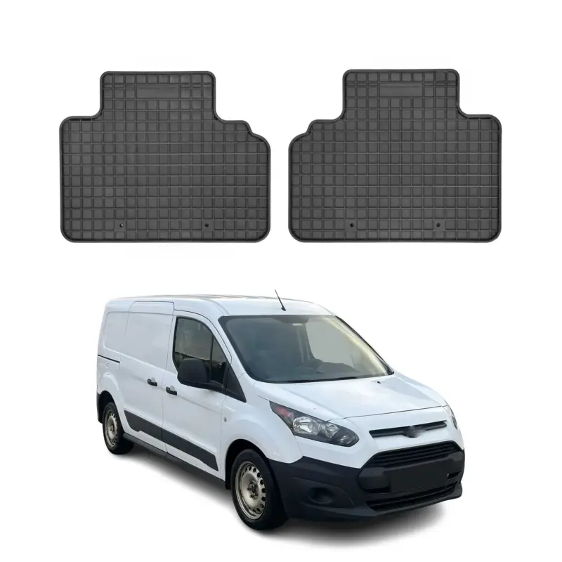 Top-Preis OMAC Gummi Fußmatten für Ford Courier 2014-2023 Automatten Gummi Schwarz 2tlg